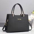 High-Capacity PU Leather Tote Bag