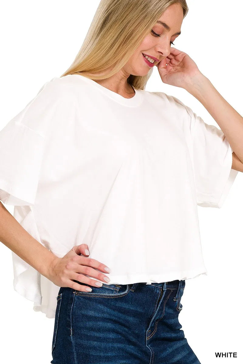 Cotton Round Neck Short Sleeve T-Shirt