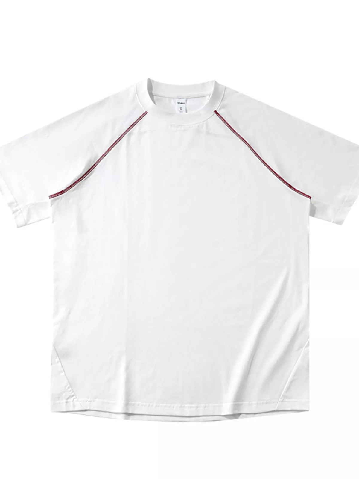 Men’s Contrast-Stitch Round-Neck T-Shirt
