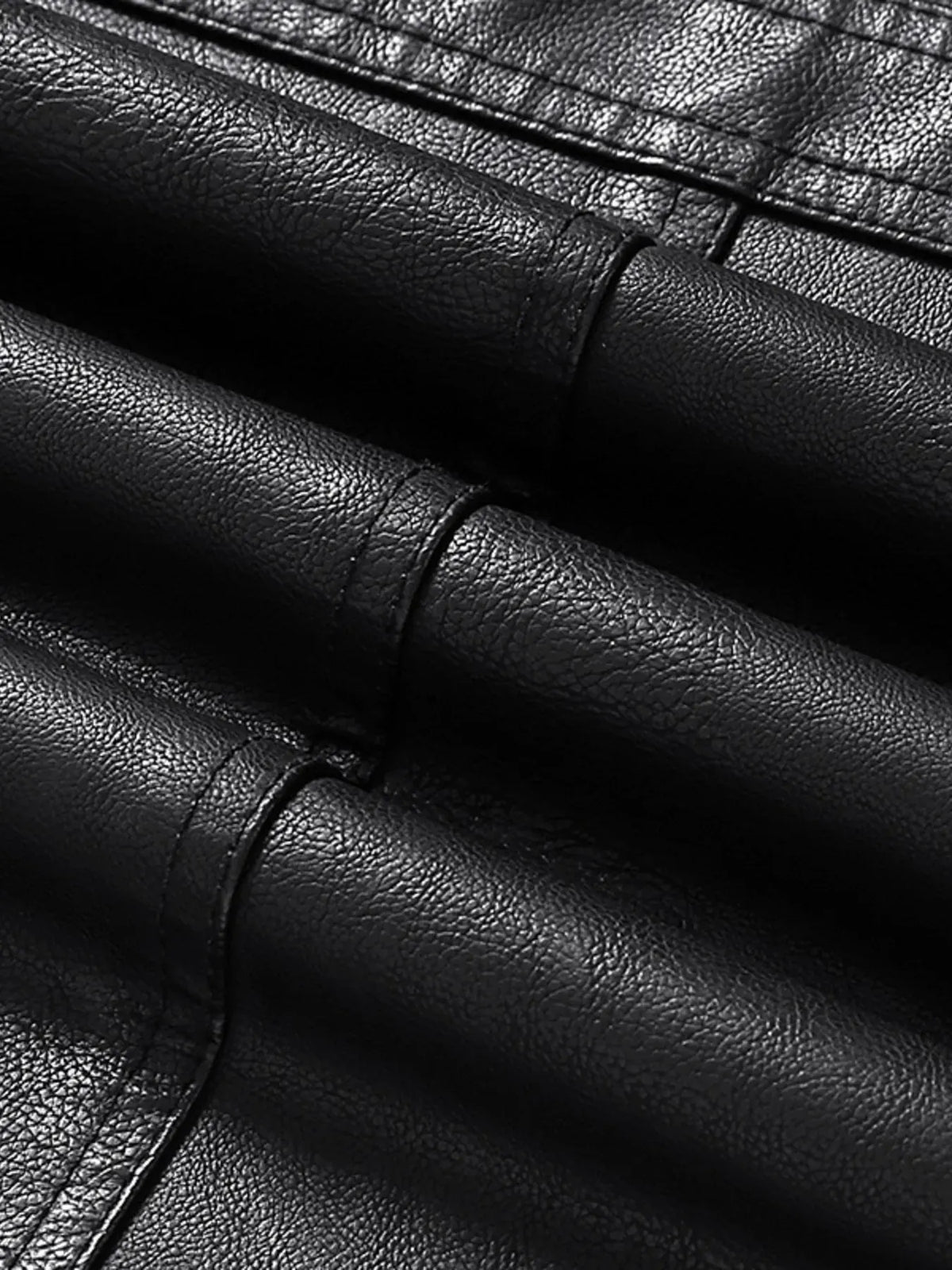 Men's Zip-Up Leather-Look Jacket — photo 8
