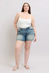 Judy Blue Wren V-Front Vintage Wash Shorts — product view 10
