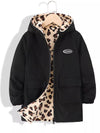 Scout Club Hooded Leopard Lined Warm Jacket — product view 1