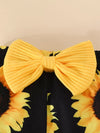 North Star Ruffled Ribbed Top and Sunflower Pants Set — product view 3