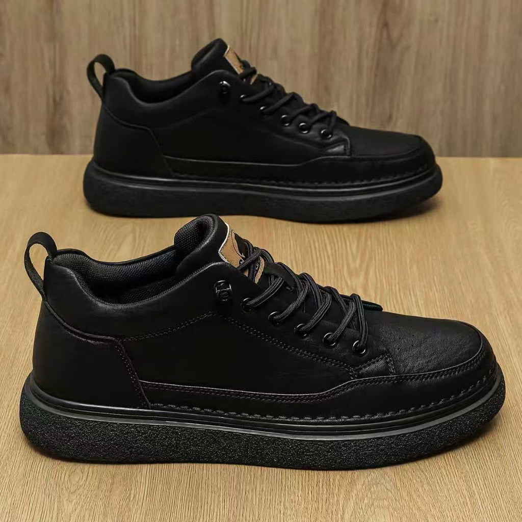 Water-Resistant Non-Slip Black Casual Business Sneakers for Men | Sarah Express