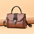 Korean-Style Color-Block Tote Bag & Crossbody Shoulder Bag | PU Leather | Multi-Color