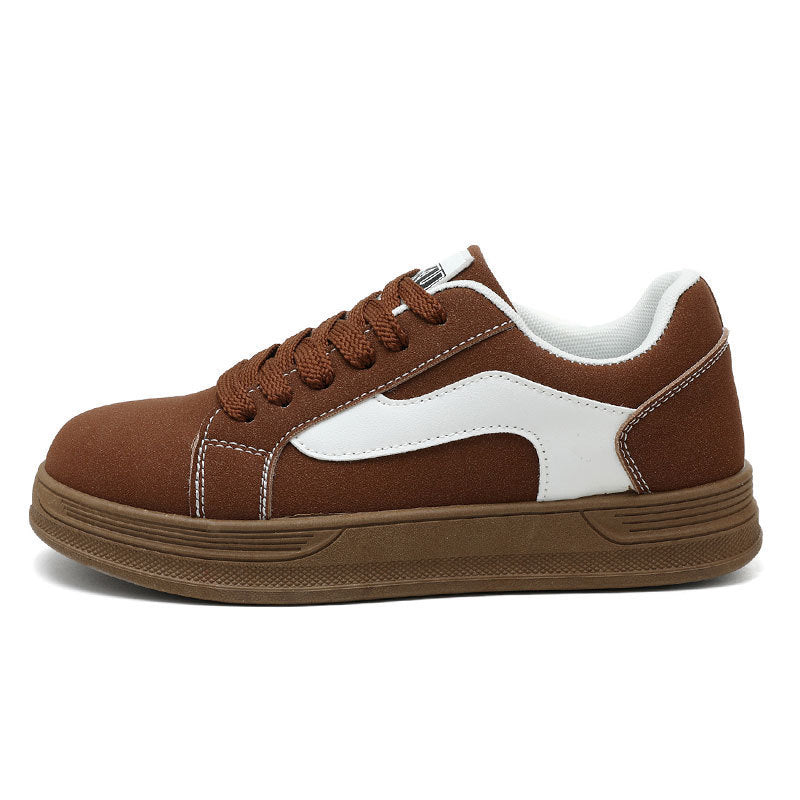 Women's Thick Sole Lightweight Casual Shoes | Breathable Synthetic Leather Round Toe Flats | Sarah Express