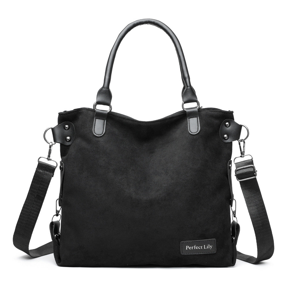 High-Capacity Vintage Tote Bag