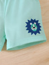 Poppy Lane Lion Short-Sleeve Top and Shorts Set — product view 4