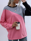Elara Color Block Crewneck Sweatshirt — product view 3