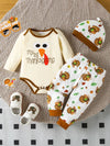 Adventure Club My 1st Thanksgiving Turkey Graphic 3-Piece Set — product view 1