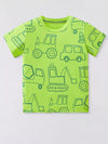 Poppy Lane Vehicle Print Crewneck Short-Sleeve T-Shirt — product view 1