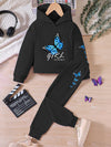 Poppy Lane Butterfly Print Hoodie & Pants Set — product view 11