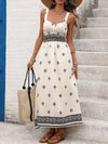 Dahlia Printed Wide Strap Midi Dress — product view 4