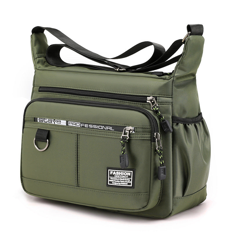 Men's Crossbody Bag Business Travel Shoulder Bag - Oxford Fabric