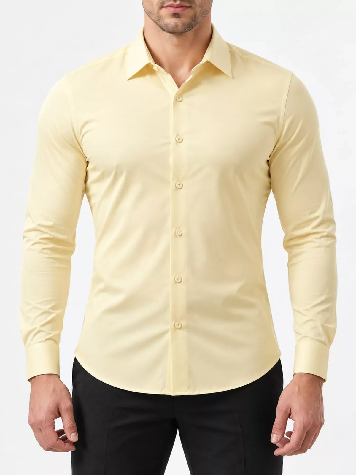 Men's Slim-Fit Stretch Long-Sleeve Shirt — photo 27