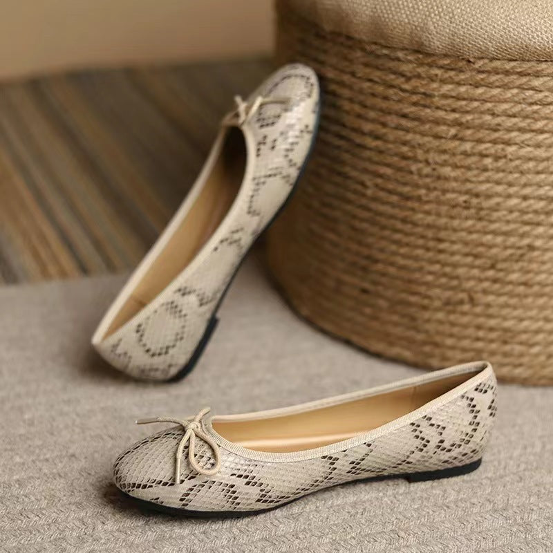 Classic Ultra-Soft Egg-Roll Women's Pumps – Chanel-Inspired Slip-On Heels | Synthetic Leather Round Toe
