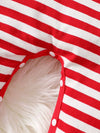 Meadow Days Christmas Santa Striped Snap-Leg One-Piece — product view 5