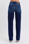 Judy Blue Harper Raw-Hem Straight-Leg Jeans — product view 2