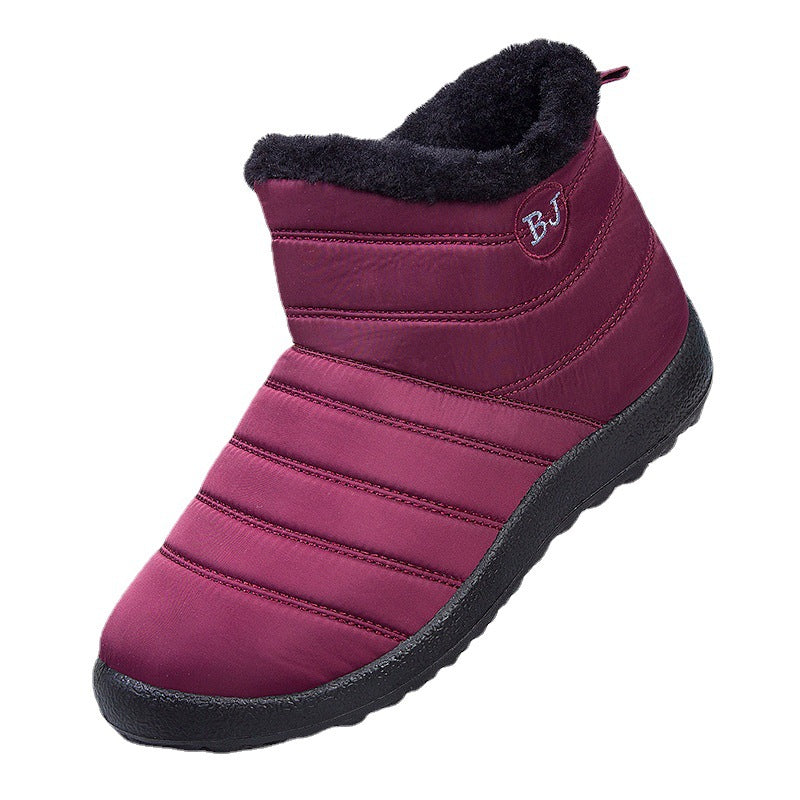 Women's Waterproof Mid-Calf Snow Boots | Wool-Lined Zip Winter Boots