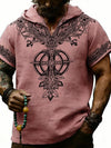 Rune Print Short-Sleeve Hooded Top — color or detail view 15