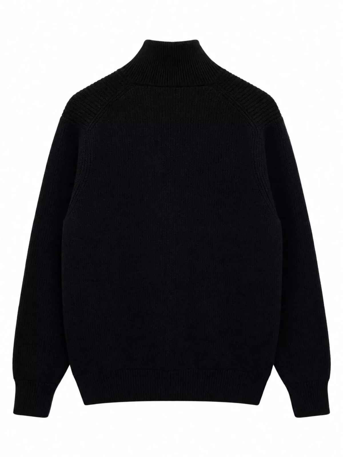 Men's Ribbed Zip-Up Knit Cardigan — photo 3