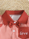 Poppy Lane Lucky Clover Print Striped Shirt & Shorts Set — product view 10