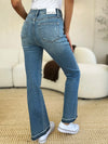 Judy Blue Sloane Mid-Rise Destroyed Hem Distressed Jeans — product view 5