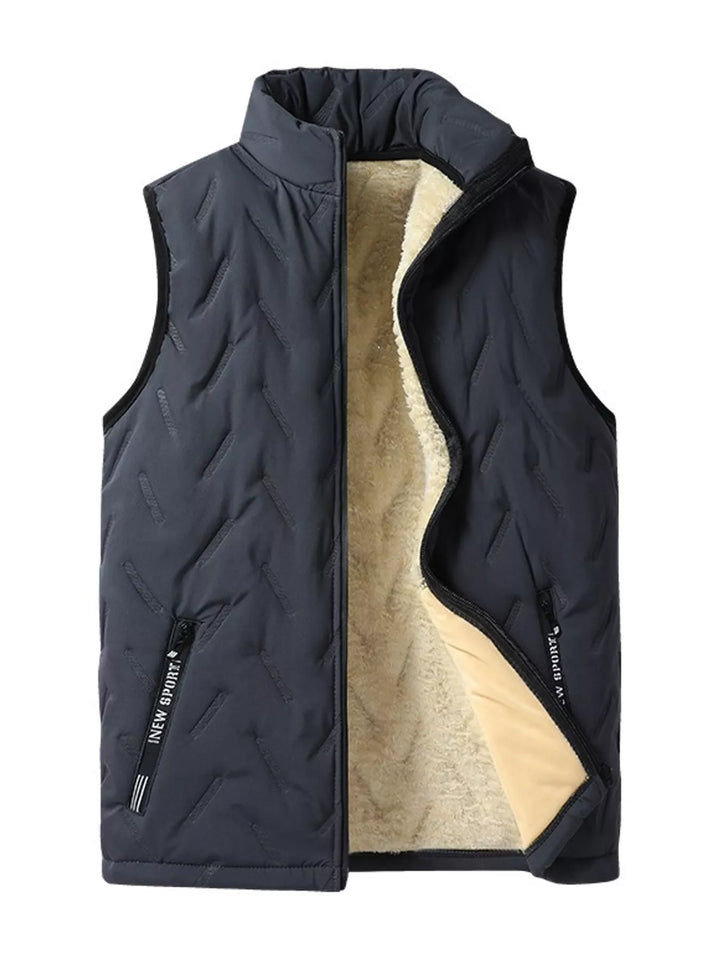 Men's Thermal Quilted Zip-Up Vest, S–7XL