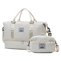 Large Capacity Quilted Crossbody Travel Bag