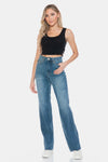 Judy Blue Blake Tummy-Control Cutoff-Hem Straight Jeans — product view 9
