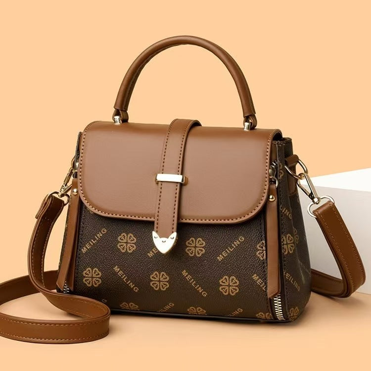 Women's Luxury PU Leather Tote Bag – Retro Casual Shoulder Bag