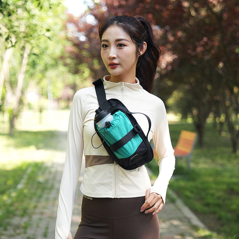 Waterproof Sports Waist Pack - Crossbody Water Bottle Bag for Outdoor Activities