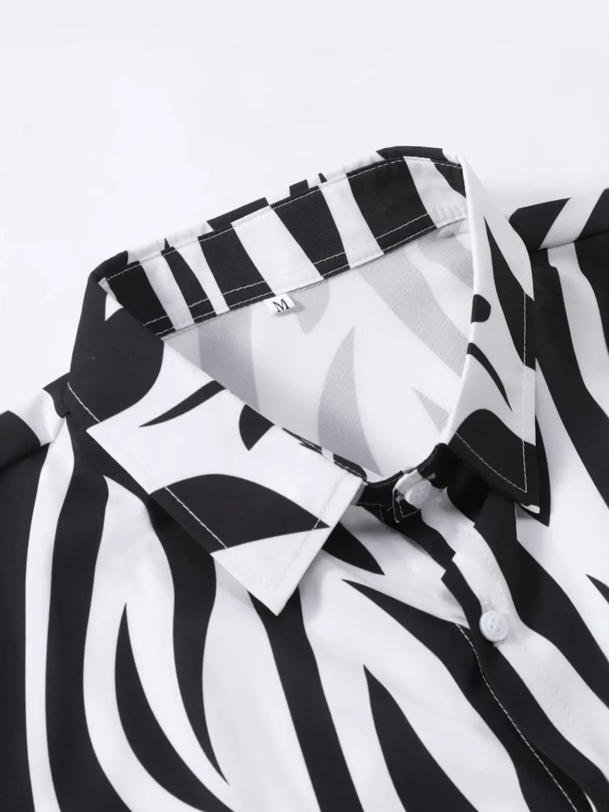 Men's Zebra-Print Shirt and Shorts Set — photo 5