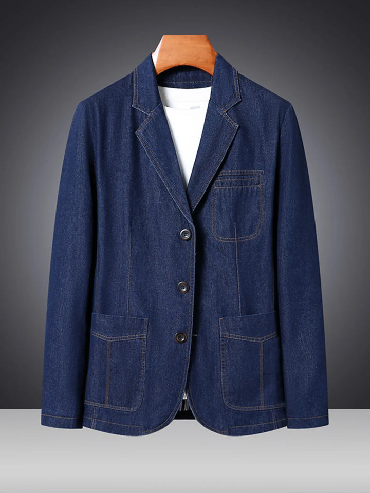 Archive Indigo Denim Blazer for men