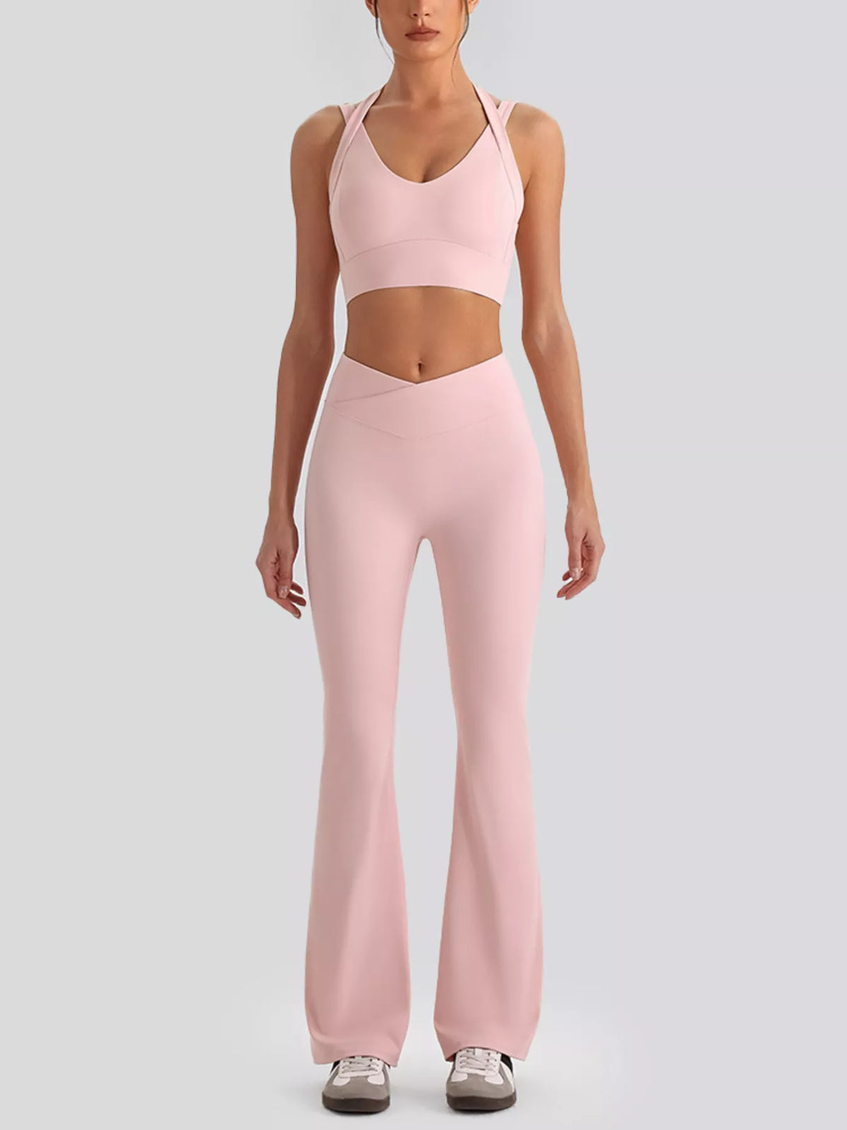 Seamless V-Neck Tank & Leggings Active Set