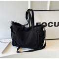 Large Capacity Corduroy Crossbody Bag – Casual Commuter Bucket Bag for Women