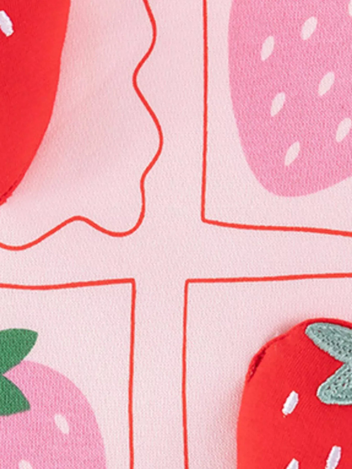 Girls' Strawberry Sweatshirt & Gingham Pants Set — photo 4