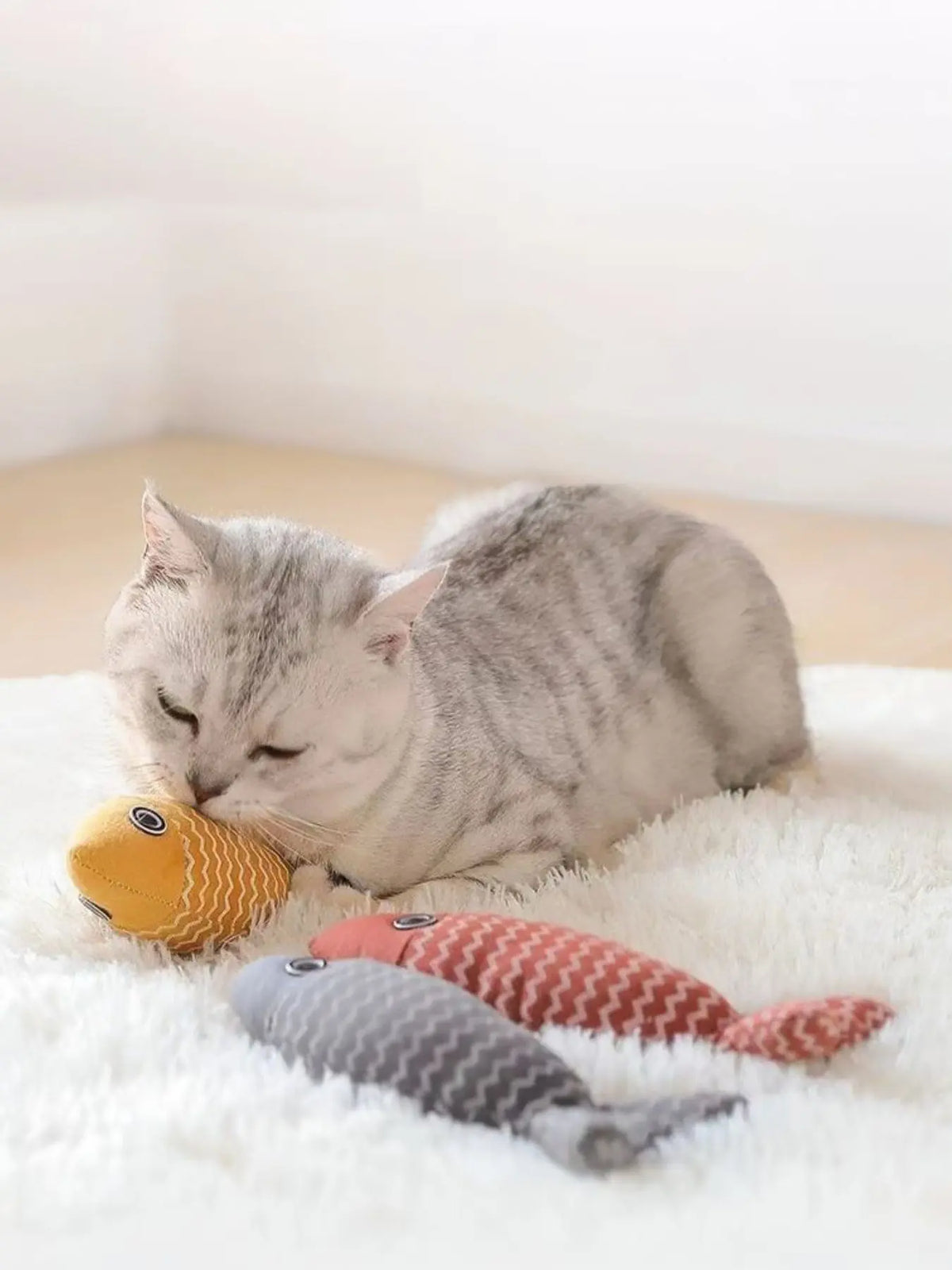 Fish-Shaped Plush Pet Toy — photo 1