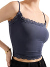 Slightly stretchy lace camisole for women
