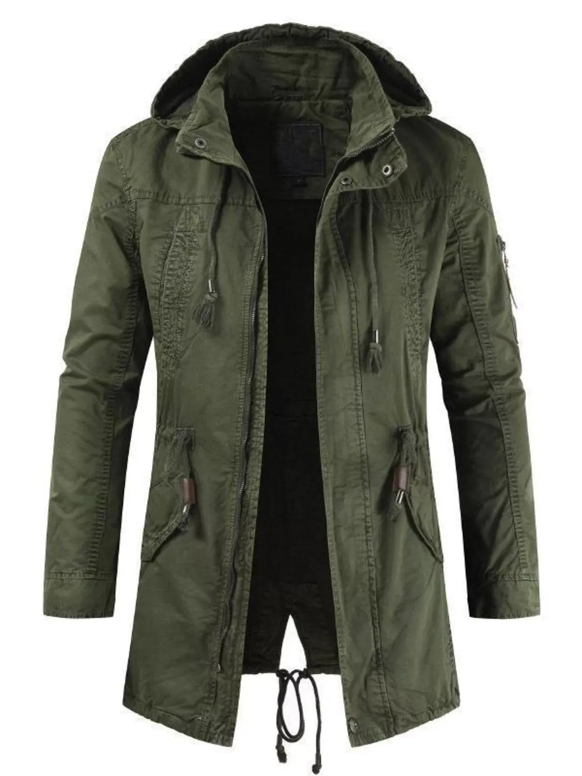 Men's Drawstring Hooded Parka — photo 1