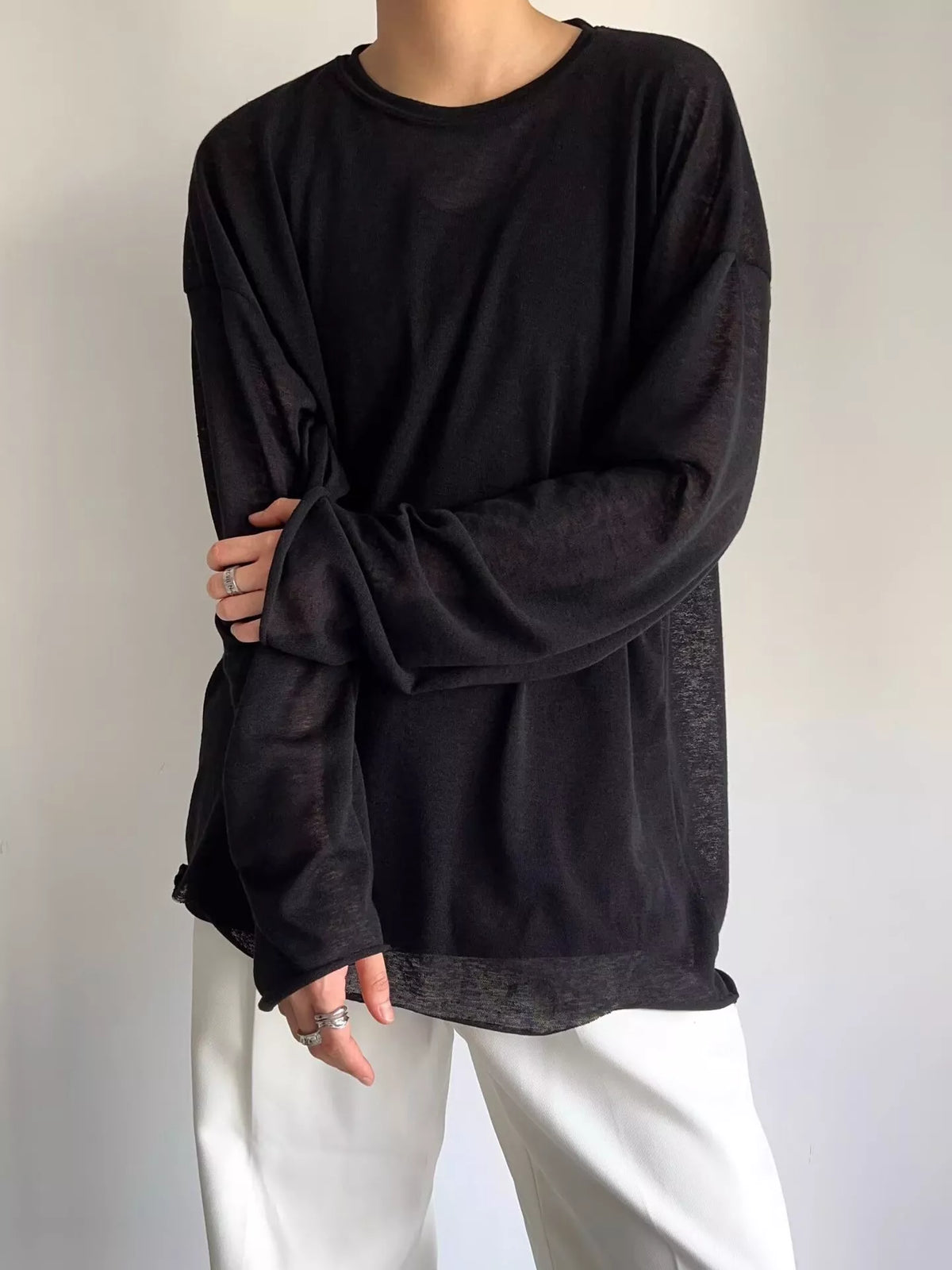 Men’s Heathered Long-Sleeve T-Shirt