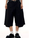 Men’s wide-leg cargo capri pants