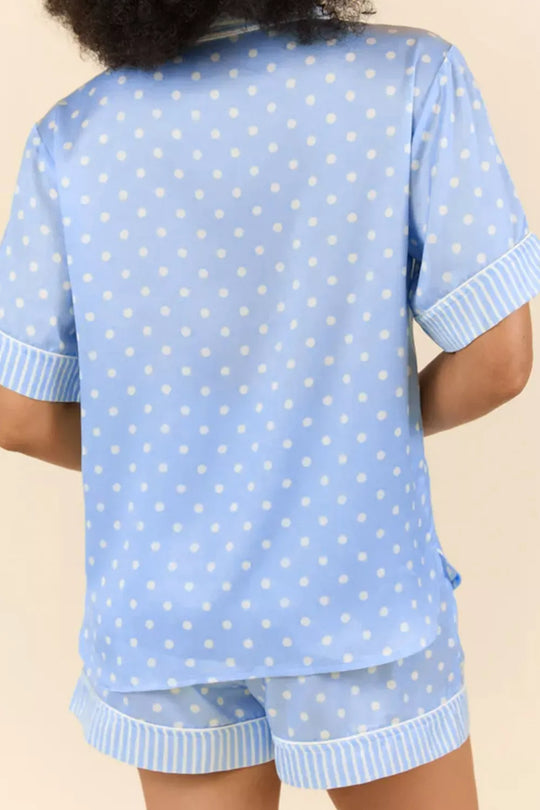 Another view: Dotted Print Soft Short Pajama Set