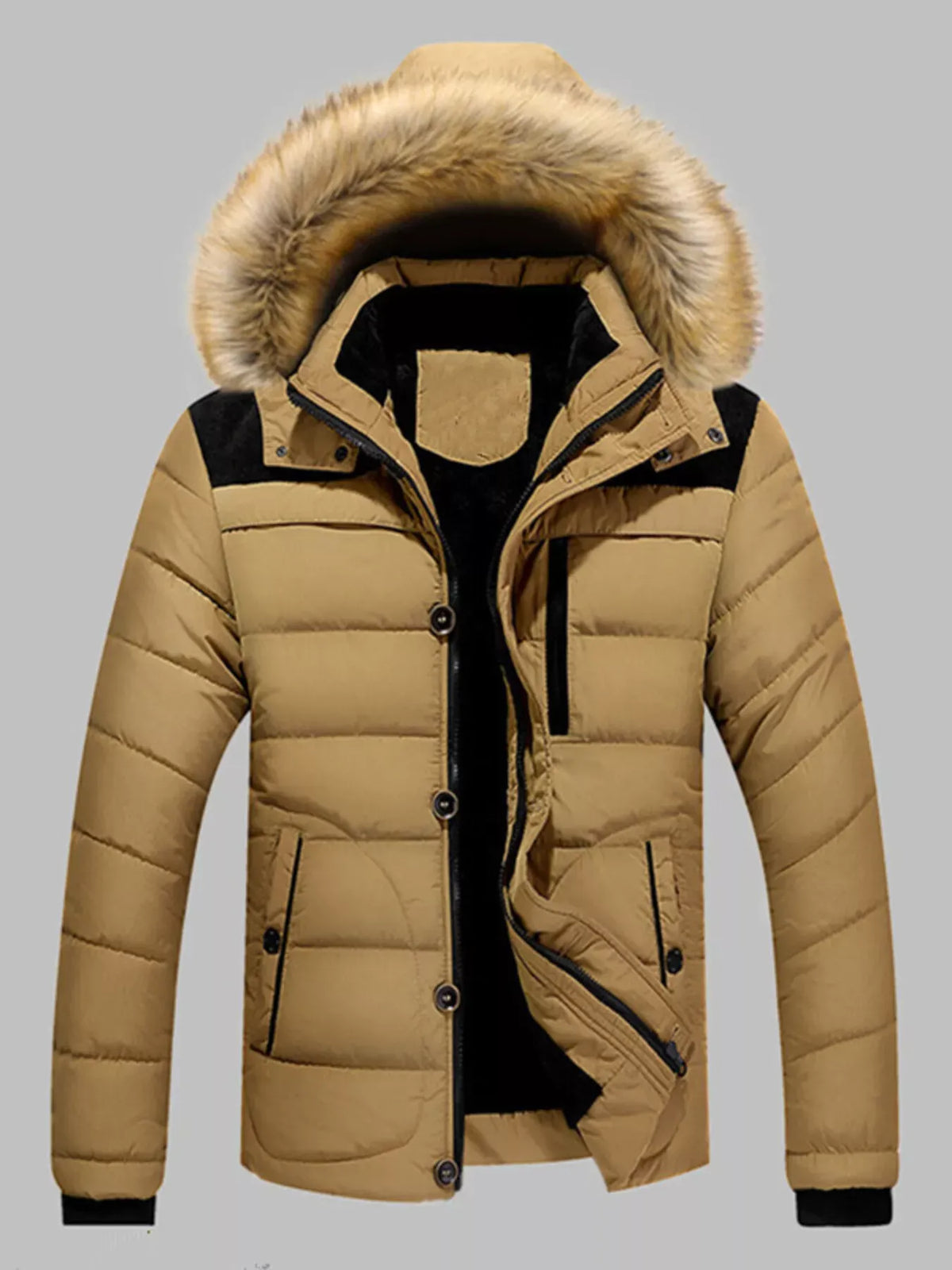 Men's Padded Hooded Puffer Jacket — photo 4