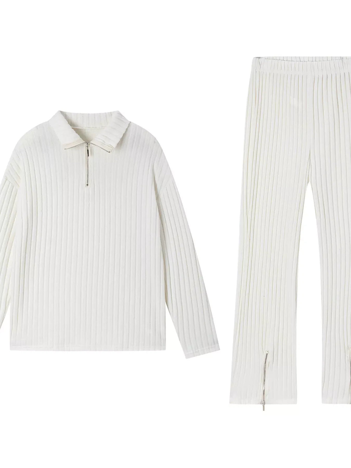 Women's Ribbed Knit Top & Pants Set — photo 10