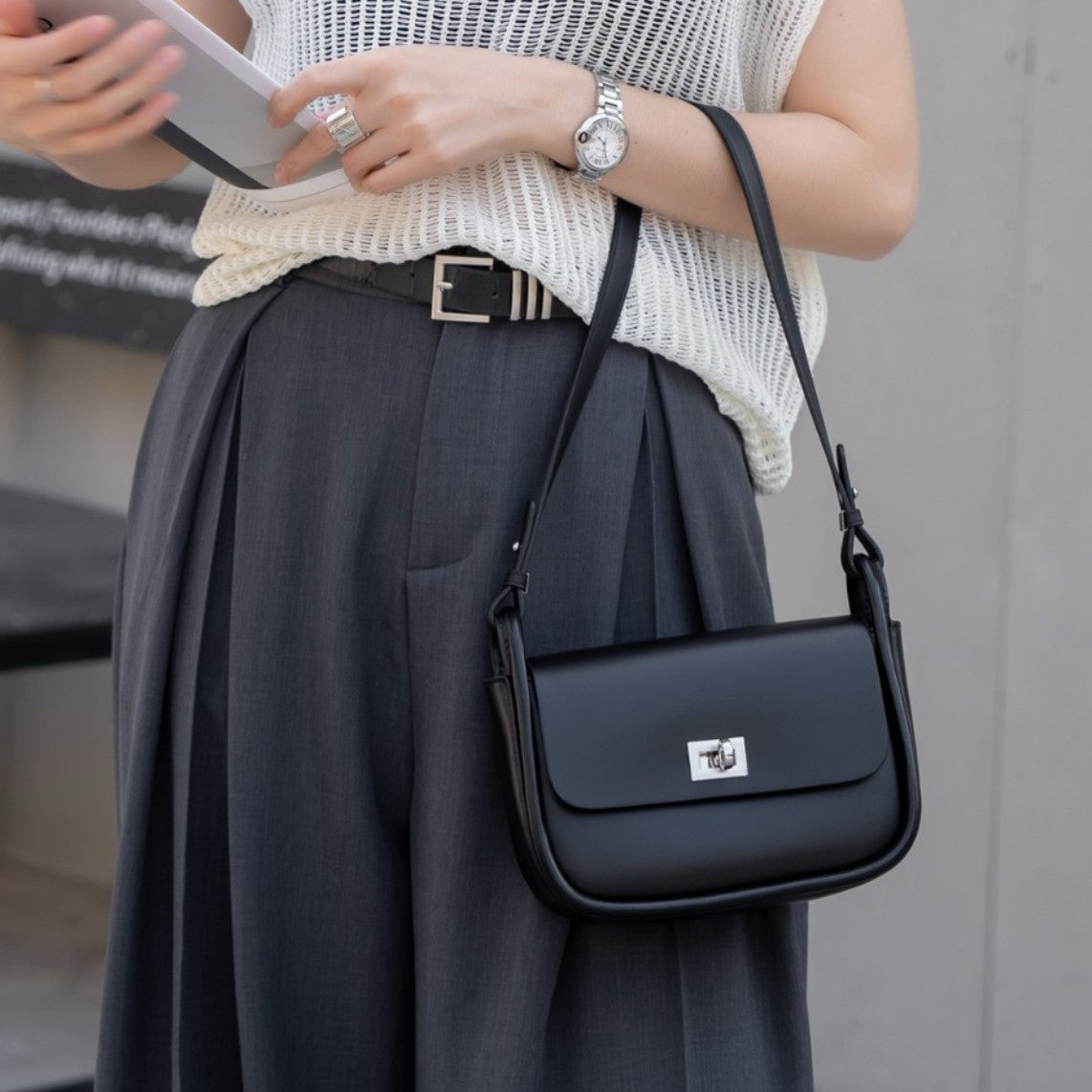 Women's Genuine Leather Underarm Bag | Cowhide Shoulder & Crossbody Bag