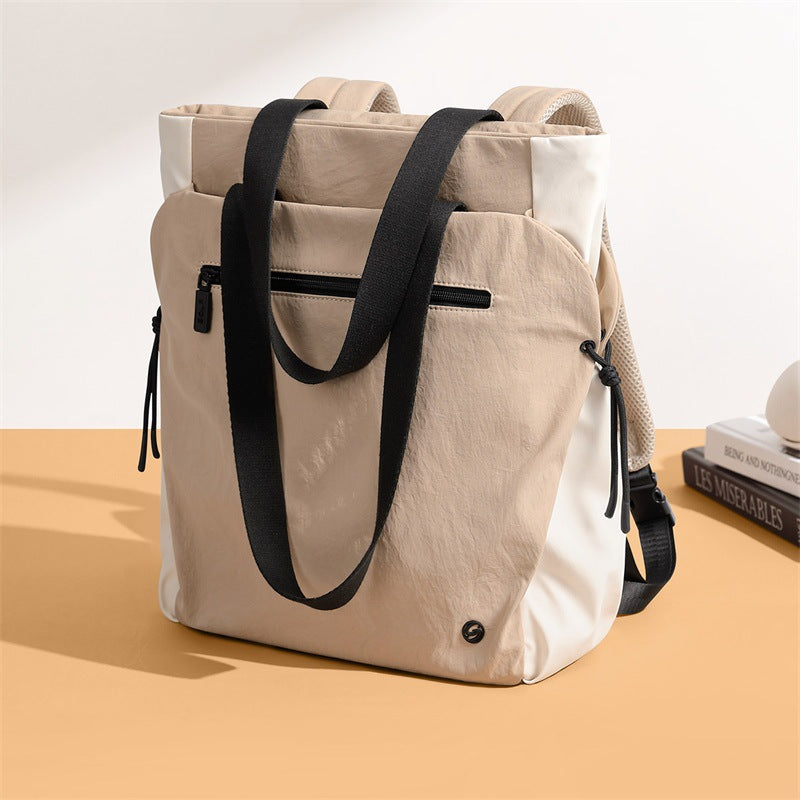 Urban Minimalist Canvas Backpack - Computer Student School Bag