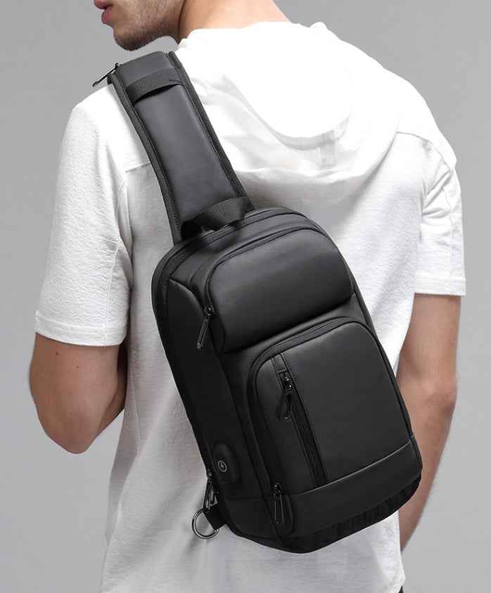 Women's Waterproof Shoulder Backpack 20-35L | PVC Travel Bag with Laptop Sleeve & Air Cushion Strap