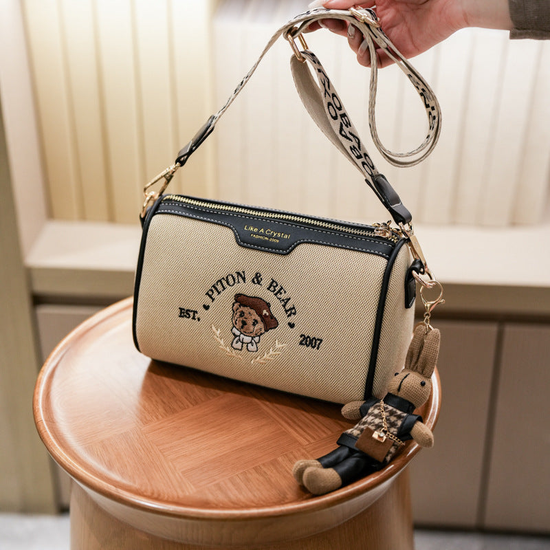Urban Minimalist Crossbody Pillow Bag - Retro Classic Shoulder Bag for Women | Sarah Express