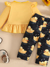 Adventure Club Duck Print Long-Sleeve Top and Pants Set — product view 2